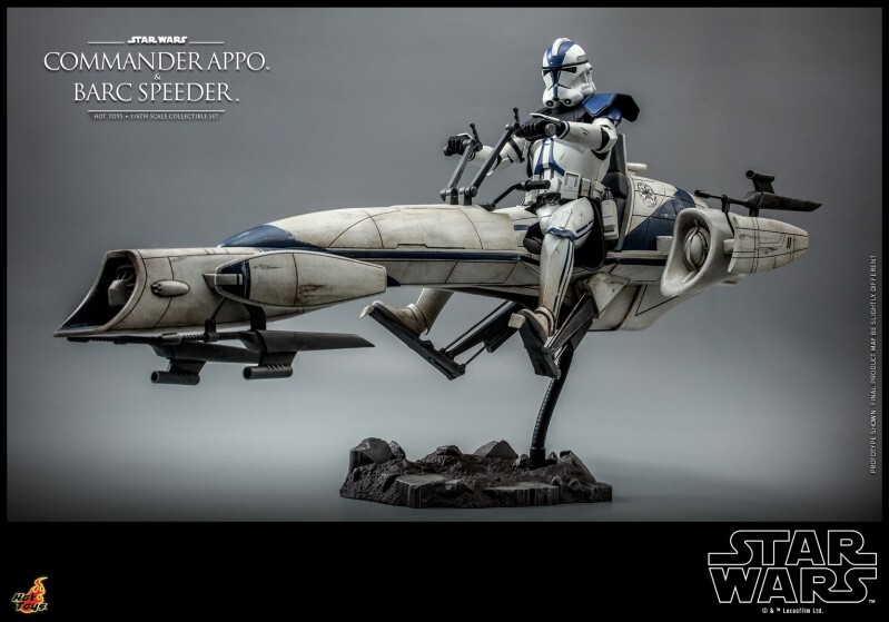 Hot Toys TMS076 STAR WARS CLONE WARS 1/6 COMMANDER APPO & BARC
