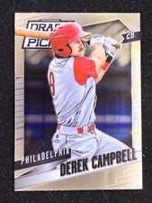 2014 PANINI- PRIZM DRAFT PICKS- DEREK CAMPBELL #97 PHILLIES
