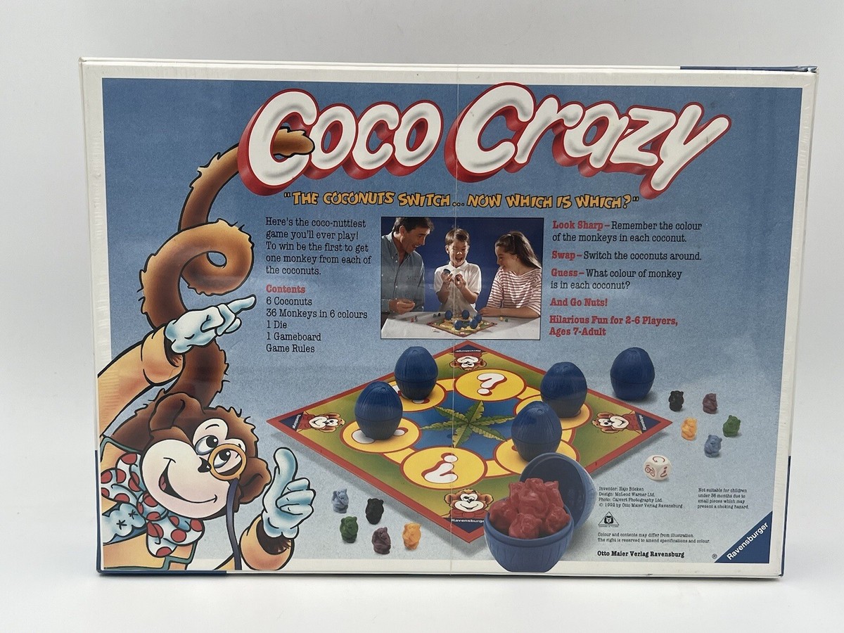 NOS Sealed Coco Crazy Board Game Original 1992 Version - BRAND NEW