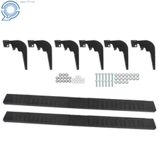 Kit 6" Nerf Bar H Side Step Running Boards For Dodge Ram 1500 Crew Cab 2009-2018