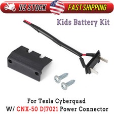 Kids Battery Kit Fit For Tesla Cyberquad W/ CNX-50 DJ7021 Power Connector 2Pin