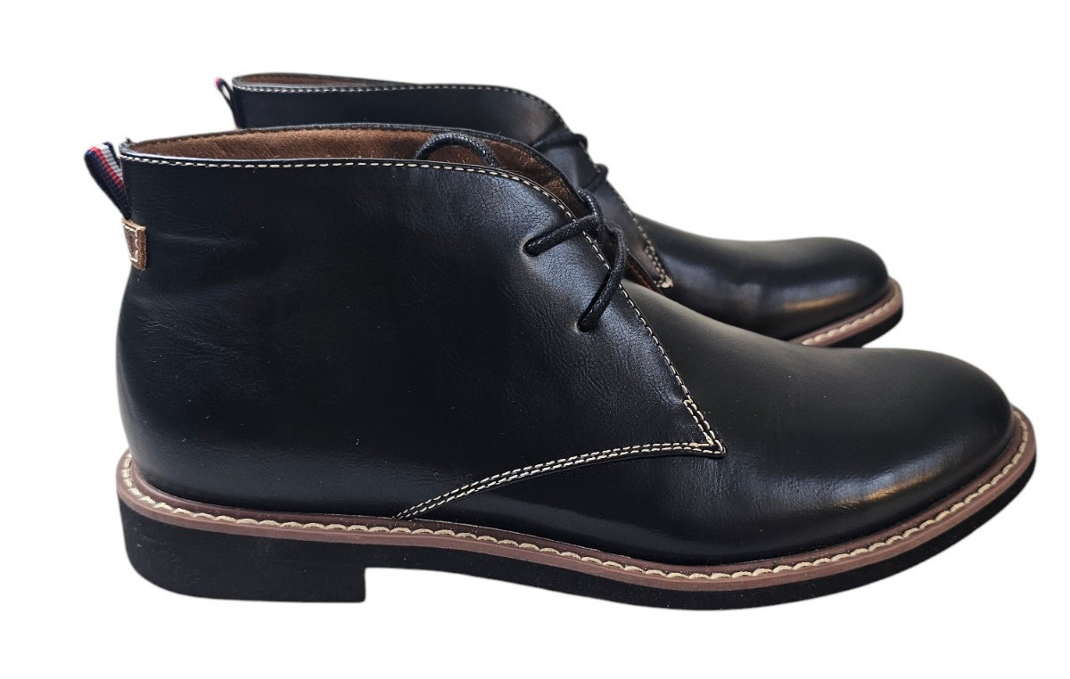 TOMMY HILFIGER Men’s Black Formal Dress Shoes Size 8M Memory Foam Leather Soles thumbnail 4