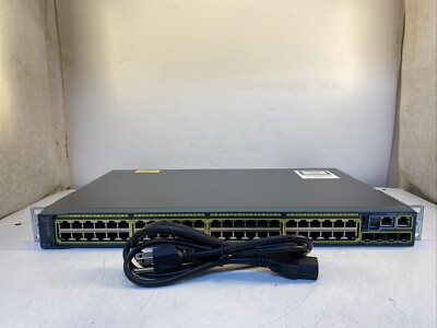 CISCO WS-C2960S-48TS-L V03 Catalyst 2960-S Series Switch w/ Power Cord *TESTED*