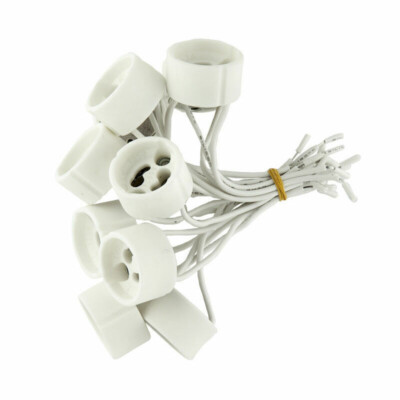 GU10 Fassungen  5 10 20 50 100 Set 230V Halogen LED Lampenfassung Keramik Sockel