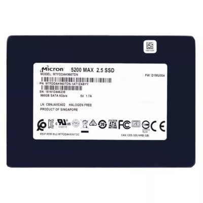 Micron 5200 MAX 960GB SSD 2.5'' 6Gbps SATA MTFDDAK960TDN-1AT1ZABYY