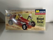 Vtg Monogram Midget Racer Plastikit 1:20 Plastic Model Kit P1 98 New Sealed