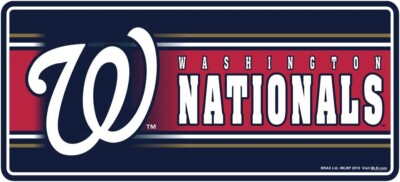 MLB Washington Nationals LOT 2 Rectangle 8'' 3D Holograph Magnets Baseball Locker