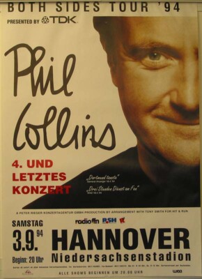 Phil Collins - Hannover 1994 - 4th Gig Rare Original Tourposter