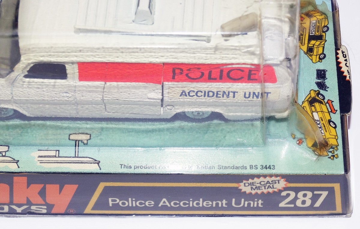 Dinky Toys 287 Police Accident Unit Complete Unused w/Shell Dome