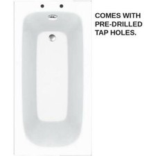 Small Bath Tub 1400 X 700 Single Ended Tap Hole Bathroom Acrylic Drilled Taps 