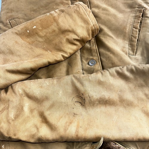 VTG WWII US NAVY USN N1 Deck Jacket Sz 38 Alpaca Stencil Work Coat Rare WW2 - Picture 24 of 24