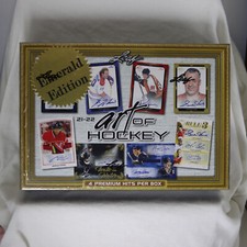 2021-22 Leaf Art Of Hockey Sealed Emerald Hobby Box - 4 Hits #'d 4 or less