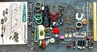 Mixed Vtg Costume & Sterling Bakelite Jewelry Lot Turquoise Coral Jade Amber