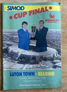 Luton Town v Reading Simod Cup Final 27/03/1988 Wembley Stadium