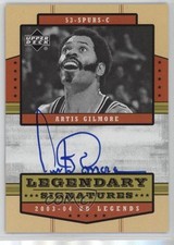 2003-04 Upper Deck UD Legends Legendary Signatures Artis Gilmore Auto HOF 0m0