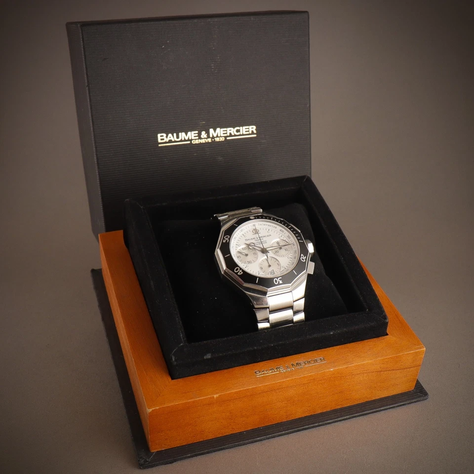 🇨🇭ALTA GAMA Baume Mercier Riviera Ref. Cronógrafo automático de buceo 65599 5 k precio de venta sugerido por el fabricante Foto 3 de 4