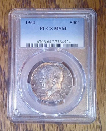 1964 90% Silver Kennedy Half Dollar PCGS MS64 (524)