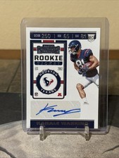 KAHALE WARRING 2019 Panini Contenders ROOKIE TICKET AUTO #219 Texans RC