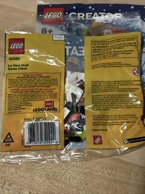4 NEW SEALED LEGO SETS W/ LEGO Santa Seasonal Holiday 40206, (2) 30580 & 854037