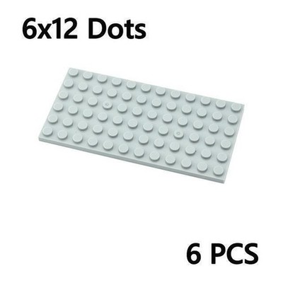 ️ New for Lego Parts 3028 (6pcs) Flat Base Plate 6x12 Baseplate Color Options