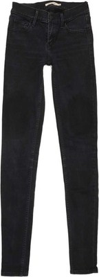 Levi's 710 Super Damen Jeans schwarz Skinny Slim Stretch W25 L32 (84745)