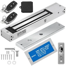 Access Control Outswinging 600lb Electromagnetic Door Lock Kit System, with T...