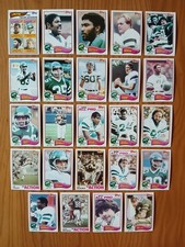 1982 Topps NEW YORK JETS Football Cards  COMPLETE TEAM SET - Lot of 24 - EX-EXMT