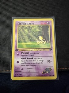 sabrina's abra pokemon card Sabrina's Abra Pokemon 063 Japanese Vintage TCG Card Japan Original Re –  AKIBA JUNKY ONLINE SHOP