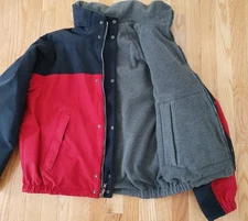 VTG Nautica Men Sailing Jacket Reversible Fleece Waterproof Heavyweight Ski M