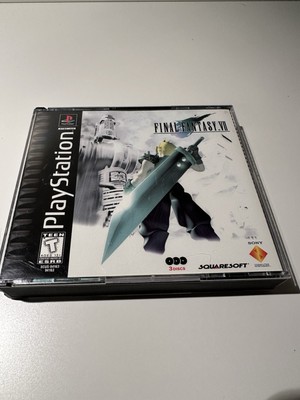 Final Fantasy VII 7 (Sony PlayStation 1 PS1, 1997) BLACK LABEL