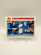 Topps Heritage - AL Championship - Springer Sends Blue Jays - 276