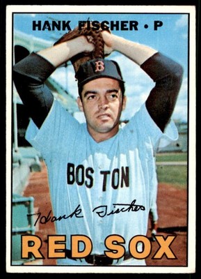 1967 TOPPS. HANK FISCHER BOSTON RED SOX #342
