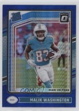 2024 Panini Donruss Optic Rated Rookie Blue Hyper Prizm Malik Washington 1k9t