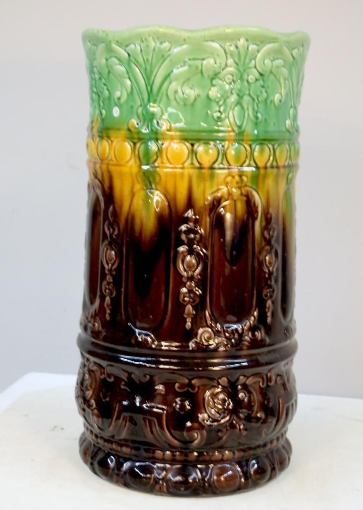 Rare Antique Weller or Brush McCoy Majolica Art Pottery Blended