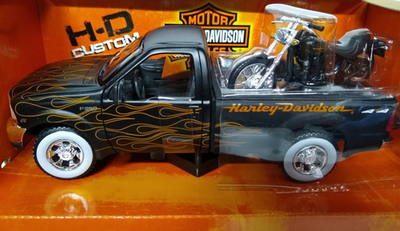 ミニカー Maisto 2004 Ford F-350 Harley-Davidson Unboxing Diecast model car/ 1:18 2004 Ford F-350 Harley-Davidson