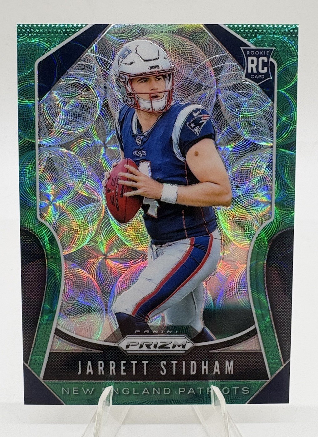 2019 Panini Prizm - Rookies Jarrett Stidham #308 Green Scope Prizm /75 RC 🔥🔥