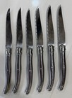 6 (six) Laguiole Sabatier Stainless Steel French Steak Knives — photo 1