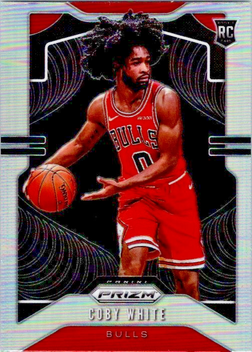 2019-20 Panini Prizm Coby White #253 Silver Holo RC Rookie Card Chicago Bulls