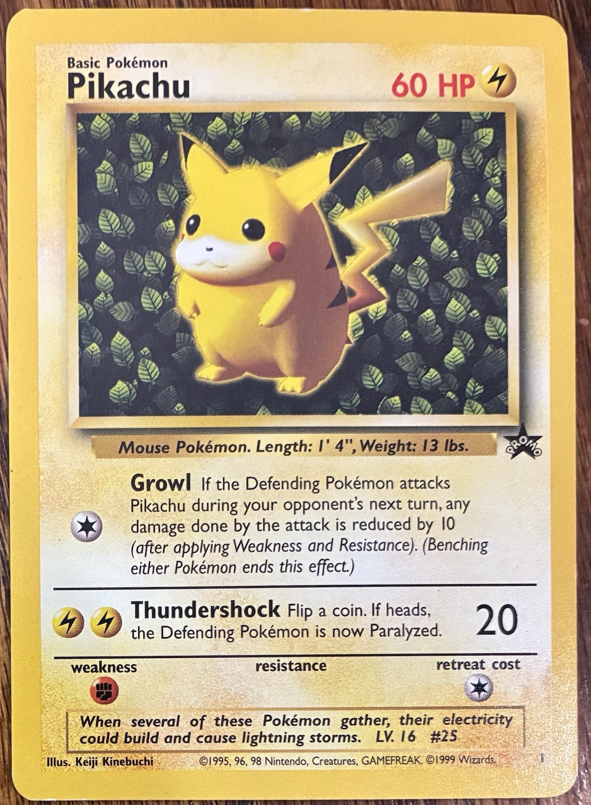 Pokémon TCG Pikachu Wizards Black Star Promos Regular Rare