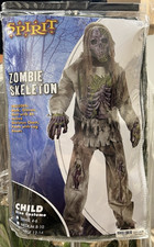 NEW Spirit Halloween Zombie Skeleton Costume Child Large 12-14