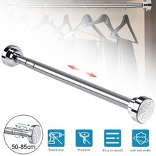 50-85cm Extendable Curtain Rod for Windows and Showers Clothes Hanging Rod
