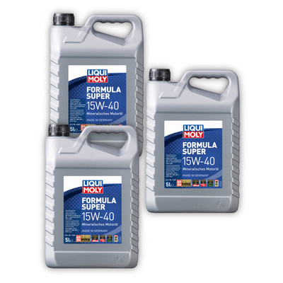3x 5L LIQUI MOLY 1440 Motoröl Formula Super 15W-40 Motorenöl Mineralisch