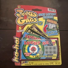 Prank- 5 Fake Lottery Tickets - Hilarious - Looks Real - Winner EVERY Time!