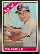 1966 Topps - Tony Conigliaro #380 (stain)