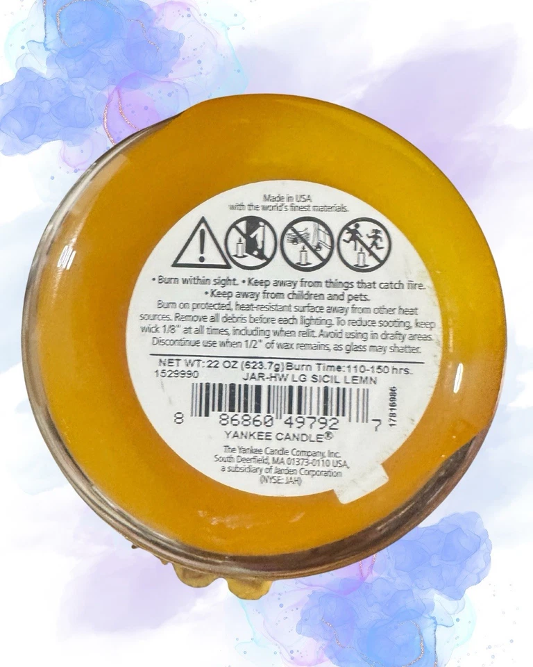 Yankee Candle Sicilian Lemon Large Jar Candle - Image 4 of 4