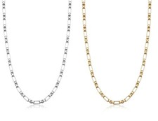 COLLANA UOMO SAGAPO ACCIAIO SRP90 O DORATA SRP91 CATENINA MODERNA S'AGAPO