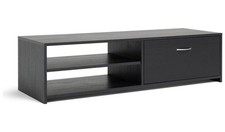 Squares 1 Drawer TV Unit Black
