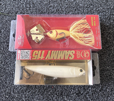 Lucky Craft Sammy 115 OG Bone, River2sea Opening Bell 130 Bone Lot Of 2 Topwater