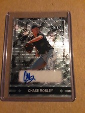 2026 Leaf Metal Baseball #91A-CM1 Gold Prospect Chase Mobley 1/1 Autograph