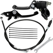 Folding Clutch Brake Lever Perch with Clutch Cable for 110cc 125cc 140cc 150